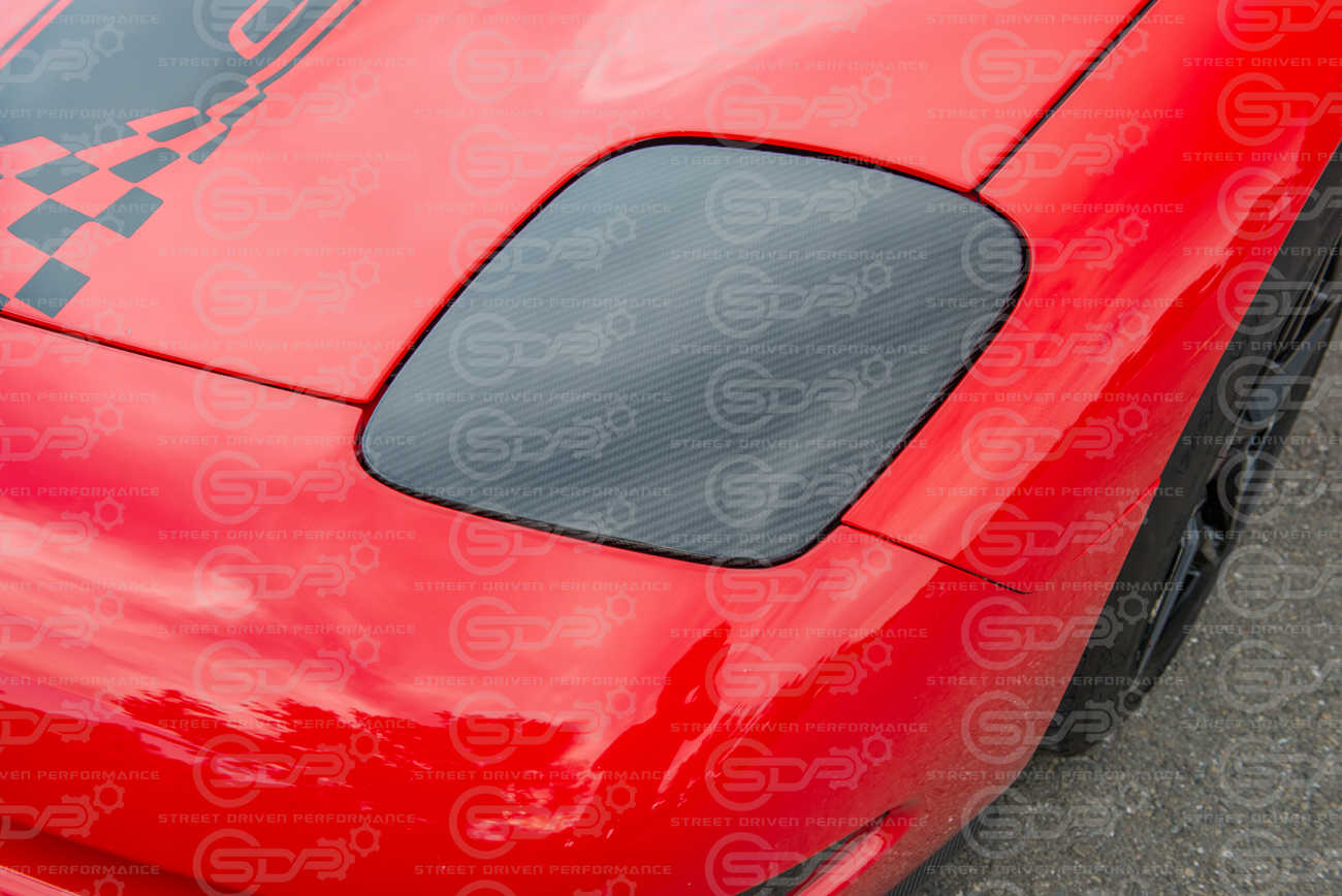 1997-2004 Corvette C5 | Factory Style CARBON FIBER Front Headlight Covers